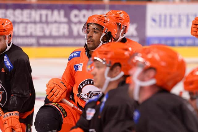 PREPARATION: Defenceman Matt Petgrave, one of several new faces in the Sheffield Steelers line-up for the 2020-23 Elite League season. Picture courtesy of Dean Woolley.