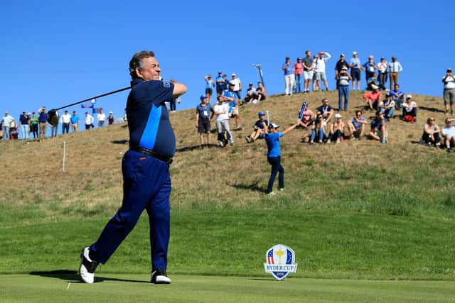 Tony Jacklin competes in the Past Captain's match prior to the 2018 Ryder Cup at Le Golf National on September 27, 2018 in Paris, France.(Picture: Andrew Redington/Getty Images)