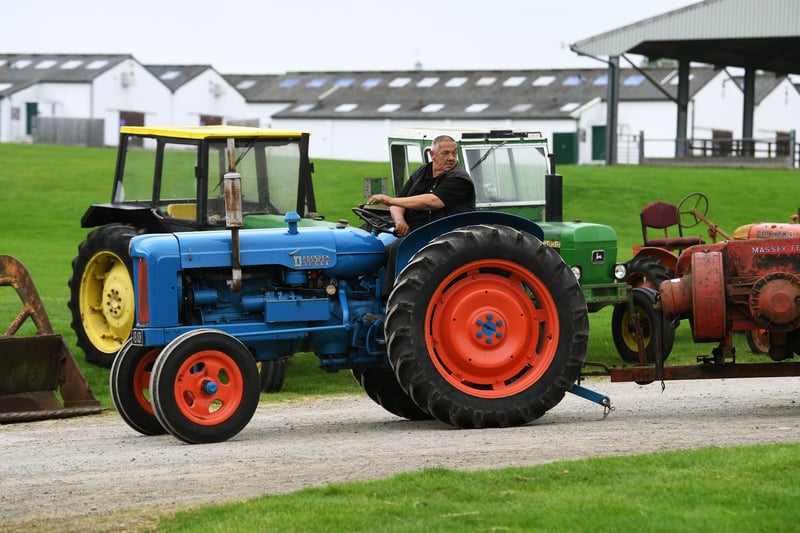 Cheffins vintage tractors, agricultural machinery and collectors' items at the annual Harrogate Vintage Sale. Hosted at the Great Yorkshire Showground
Photographed for the Yorkshire Post by Jonathan Gawthorpe.