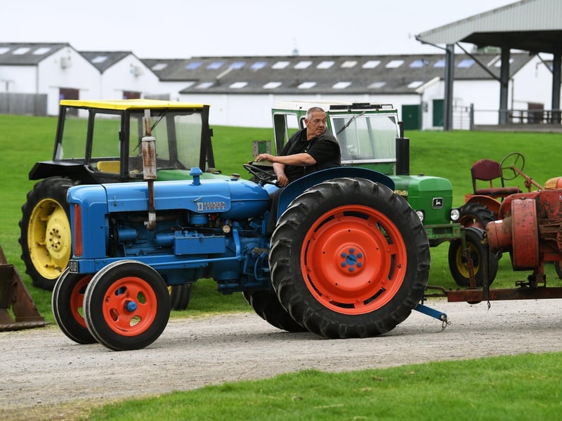 Cheffins vintage tractors, agricultural machinery and collectors' items at the annual Harrogate Vintage Sale. Hosted at the Great Yorkshire Showground
Photographed for the Yorkshire Post by Jonathan Gawthorpe.
