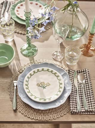 Style it: Floral side plate £6, Poppy dinner plate £7, and napkins £12 for a set of four from John Lewis.