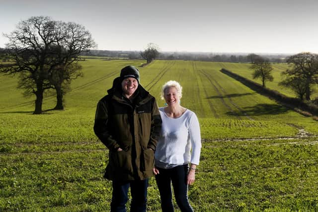 Annette McAnestie pictured with her son Callum at Hazelwood Farm, Crayke. .Picture by Simon Hulme 18th January 2023










