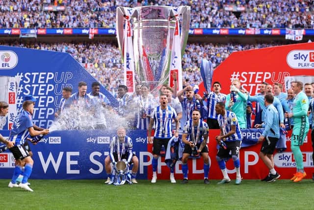 GOING UP: Sheffield Wednesday beat Barnsley in a dramatic finish to the League One play-off final