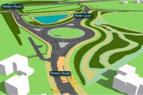 Artist's impression of the new roundabout at Brough