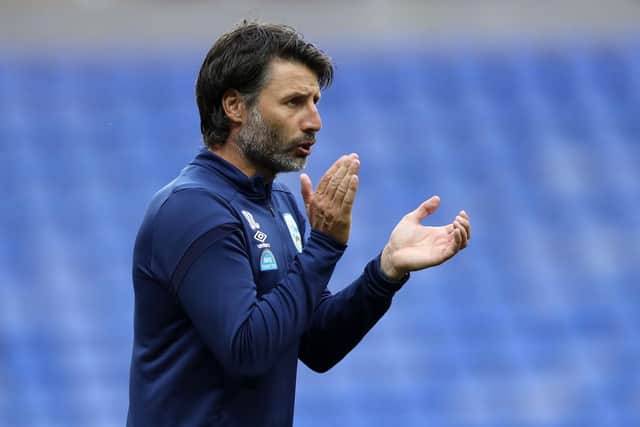 Danny Cowley led Huddersfield Town during the 2019/20 campaign. Image: Naomi Baker/Getty Images