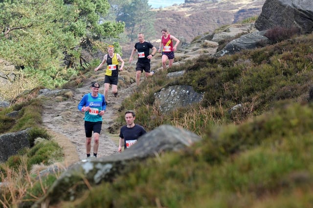 The dramatic look of the rocky moors match the intensity of the race.