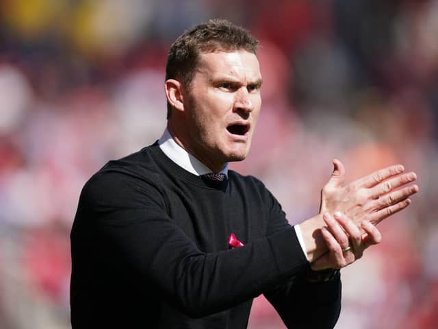 Rotherham United manager Matt Taylor on the touchline during the Sky Bet Championship match at the AESSEAL New York Stadium, Rotherham. Picture date: Friday April 7, 2023. PA Photo. See PA story SOCCER Rotherham. Photo credit should read: Mike Egerton/PA Wire.RESTRICTIONS: EDITORIAL USE ONLY No use with unauthorised audio, video, data, fixture lists, club/league logos or "live" services. Online in-match use limited to 120 images, no video emulation. No use in betting, games or single club/league/player publications.