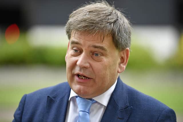 Andrew Bridgen has had the Conservative Party whip removed after having "crossed a line" in his criticism of the Covid-19 vaccine, Chief Whip Simon Hart said. Issue date: Wednesday January 11, 2023.