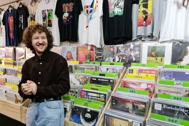 Matthew Banks of Crash Records, who created and runs the store's The Next Big Thing feature.