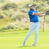 Impression: Dan Bradbury of England en route to a 67 on day two of the Abu Dhabi HSBC Championship at Yas Links Golf Course on January 20. (Picture: Warren Little/Getty Images)