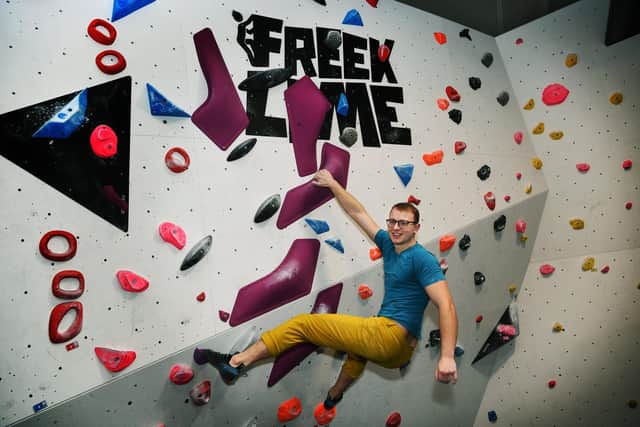 Chris Whitehead, founder of Freeklime who is rolling out a small independent chain of climbing centres in Yorkshire. He has opened two in Huddersfield and York. Picture Jonathan Gawthorpe