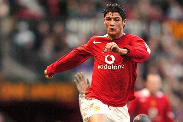 ROLE MODEL:  Cristiano Ronaldo joined Manchester United in 2003