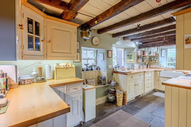The cosy kitchen with more of those beautiful rural views