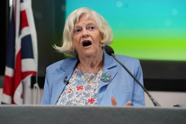 Photo dated 23/05/24 of Ann Widdecombe speaking during a Reform UK General Election campaign launch in Westminster, London. The former MP and MEP who also featured on Strictly Come Dancing has died aged 78