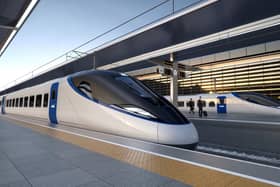 An image of an early representation of what the new HS2 trains could look like. PIC: HS2/PA Wire