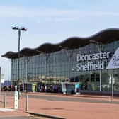 The outside of Doncaster Sheffield Airport in 2020.