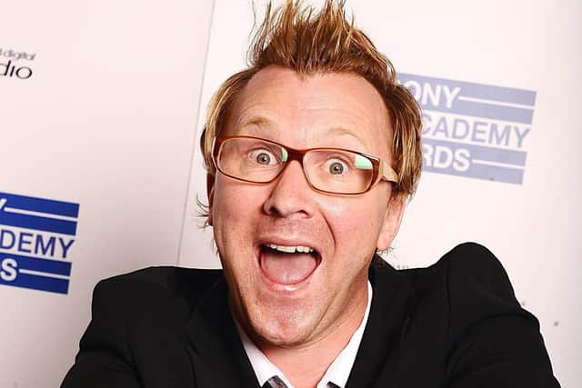 Jason Byrne with the award for Best Comedy, at the Sony Radio Academy Awards 2011 at the Grosvenor House Hotel, London.  Picture: Ian West/PA Wire