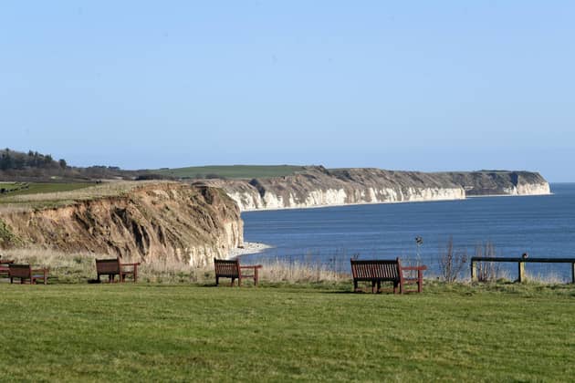 The dramatic cliffs on the east Yorkshire coastline between Sewerby and Bridlington. Picture by Simon Hulme.
