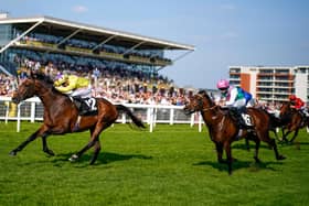 Favourite’s chance: Tom Marquand and My Prospero are fancied to give Skipton-born trainer William Haggas victory in the Group 2 Sky Bet York Stakes today. (Picture: Alan Crowhurst/Getty Images)