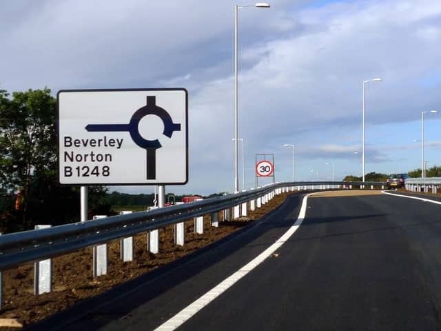 The A64 is shut near Malton