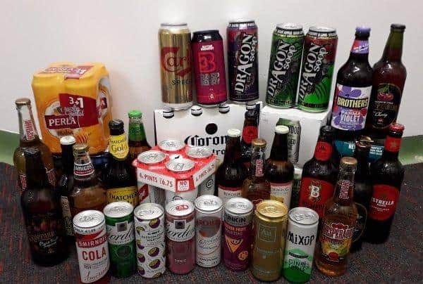 Alcohol purchased by underage teenagers as part of a North Yorkshire County Council crackdown