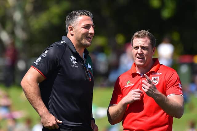 Sam Burgess, left, is on his way back to England. (Photo by Emily Barker/Getty Images)