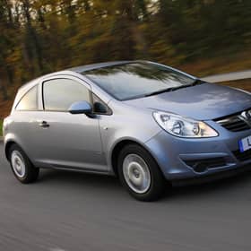A Vauxhall Corsa on the roads.