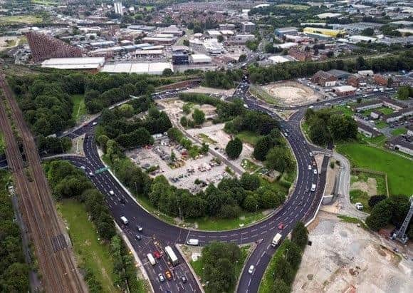 Armley Gyratory highways. (Pic credit: Leeds City Council)