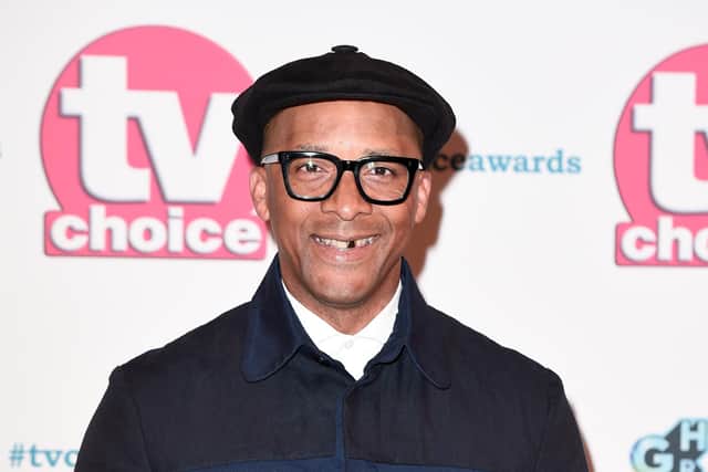 Jay Blades, from The Repair Shop, attends The TV Choice Awards 2019. Photo by Eamonn M. McCormack/Getty Images.