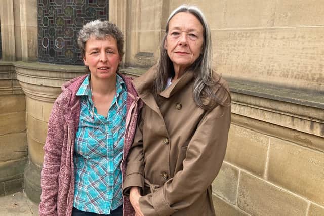 Kathryn Pybus and Lisa Hudson urged councillors to reject plans to building 151 canalside homes at City Fields in Wakefield.