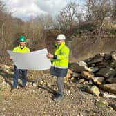 Tim Munns, Wharfedale Property Management director, left, and Richard Hampshire, managing director of York-based property consultants, LHL Group, who will act as employer’s agent on the proposed Ash Way V scheme at Thorp Arch in Wetherby.