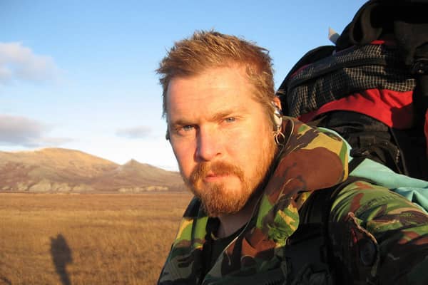 Karl Bushby in Russia in 2008.