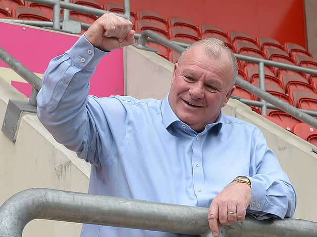 Look who's back: The return of Steve Evans had the desired effect for Rotherham United in the draw with Birmingham City. (Picture: Kerrie Beddows)
