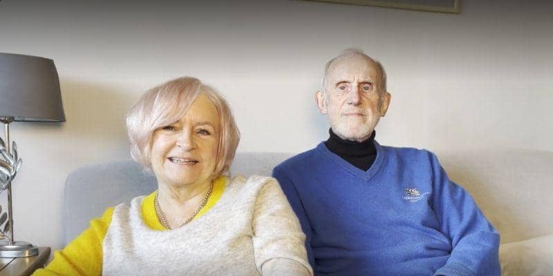 Trevor and Judy at home. Image: Judy Hatton