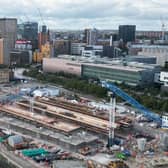 The construction site for the HS2 project at Curzon Street in Birmingham. PIC: Jacob King/PA Wire