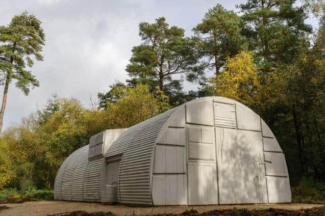 Rachel Whiteread's Nissen Hut is one of the existing art installations in the forest