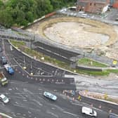 Spence Lane footbridge over Armley Gyratory. (Pic credit: Leeds City Council)