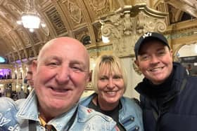 Dave and Andrea Rawson with Stephen Mulhern