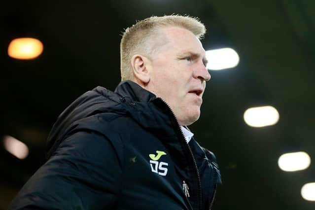 Dean Smith, who has been sacked by Championship club Norwich City.  Photo by Stephen Pond/Getty Images.