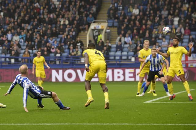 SETTING THE BALL ROLLING: Barry Bannan opens the scoring