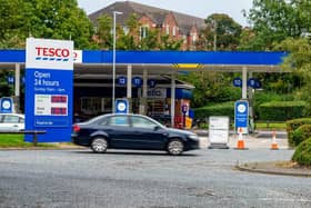 Tesco petrol station at York. (Pic credit: James Hardisty)