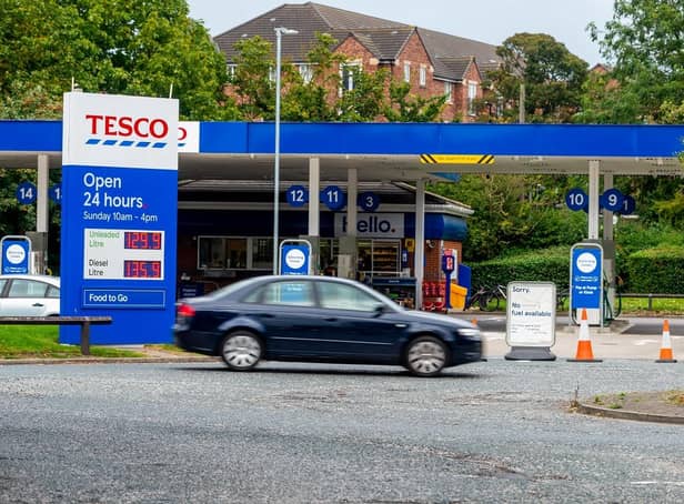 Tesco petrol station at York. (Pic credit: James Hardisty)