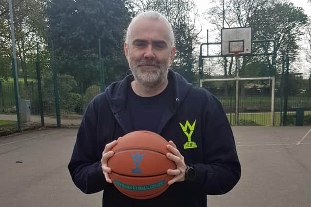 Making a change: Mark Mills at the launch of WY Basketball which aims to unfiy the many players and clubs operating within basketball in West Yorkshire.