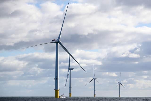 An offshore wind farm. PIC: Owen Humphreys/PA Wire