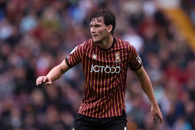 Joe Wright, who was restored to the Bradford City starting line-up on Tuesday night. (Picture: George Wood/Getty Images)