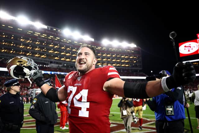 Offensive tackle Joe Staley went to two Super Bowls with the 49ers (Picture: Ezra Shaw/Getty Images)