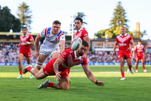 Tonga rode their luck at times but were worthy winners in the end. (Photo: Peter Keleman/SWpix.com)