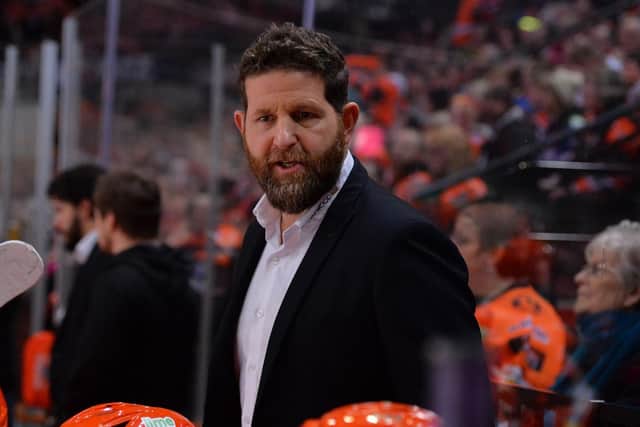 BACKING: Sheffield Steelers' head coach Aaron Fox believes Brandon Whistle has earned his GB call-up. Picture courtesy of Dean Woolley/Steelers Media/EIHL