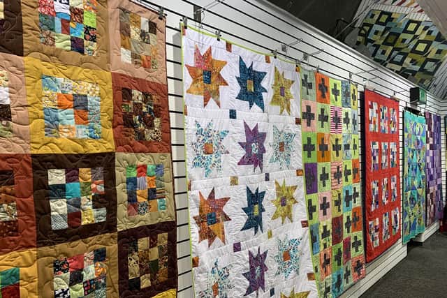 Quilts for Care Leavers; a quilt in production with Meltham Quilters