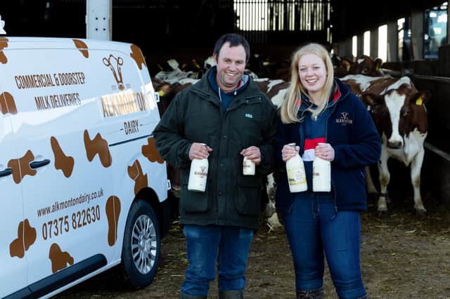 When Jo and Richard Harris decided to start up an on-farm dairy they wanted to fulfil a dream - to supply milk as part of a completely eco-friendly package using electric vans, glass bottles and solar power, all while driving as few farm-to-fridge miles as possible. Photo: Rod Kirkpatrick/F Stop Press
